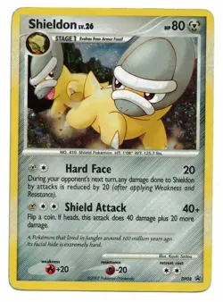 Pokemon Card: Shieldon HOLO DP08 Black Star Promo Rare! GD - Image 1