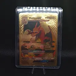 Charizard Gx Gold Foil Fan Art Display Card 940 HP NM/M - Image 1