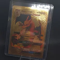 Charizard Gx Gold Foil Fan Art Display Card 940 HP NM/M - Image 2