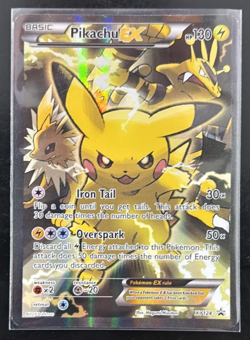 Pikachu EX XY124 Black Star Promo 2016 FullArt Holo Pokemon Card TCG #XY124 - Image 1