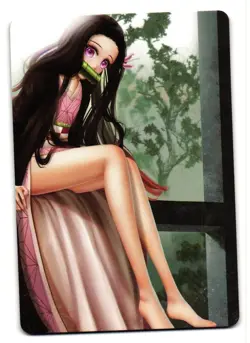 NEZUKO KAMADO HALLOWEEN Custom Art Goddess Story Anime Collectible Card - Image 2