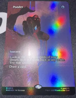 MTG x Marvel's Spider-Man Ponder 0013 Borderless HOLO FOIL - NM - Image 2