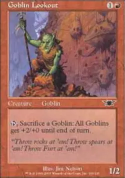 Heavy Play, S-Chinese MTG Regular Goblin Lookout Legions Magic the Gathering - Image 1