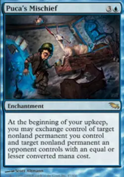 MTG Puca's Mischief, Shadowmoor, Heavily Played, English - Image 1