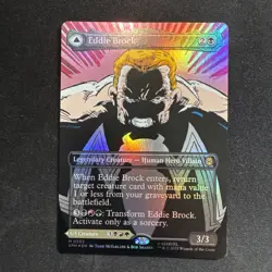 MTG Marvel’s Spider-Man EDDIE BROCK Borderless Foil NM (M 0233) - Image 1