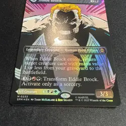 MTG Marvel’s Spider-Man EDDIE BROCK Borderless Foil NM (M 0233) - Image 2