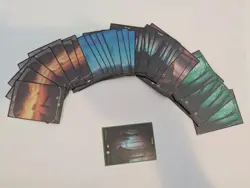 36 Full Art Basic Lands MTG Unstable, Mostly NM 7 Plns 8 Isl 7 Swmp 6 Mtn 8 Frst - Image 1