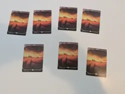 36 Full Art Basic Lands MTG Unstable, Mostly NM 7 Plns 8 Isl 7 Swmp 6 Mtn 8 Frst - Image 2