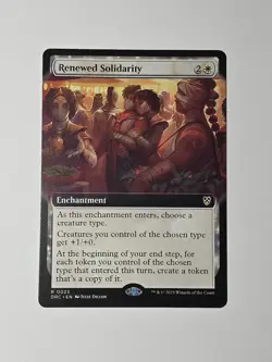 Renewed Solidarity - Extended Art - Commander Aetherdrift DRC - NM Non-Foil - Image 1