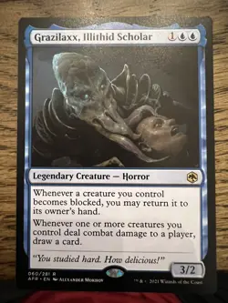 MTG - Grazilaxx, Illithid Scholar - Forgotten Realms - AFR 60/281 - Rare NM - Image 1