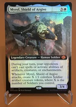 Myrel, Shield of Argive (Extended Art) The Brothers' War Foil - Image 1