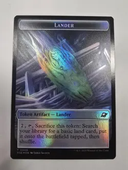 1x Human Soldier (2) // Lander (8) Token - Foil MTG Edge of Eternities NM Magic - Image 1