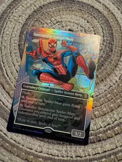 SPECTACULAR SPIDER-MAN FOIL [Borderless] - Rare - SPM Marvel MTG 0014 - Image 1