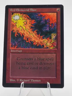 MTG Beta Red Elemental Blast Vintage NM - Image 1