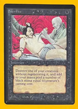MTG SACRIFICE Beta (OldManMTG 012-146) - Image 1