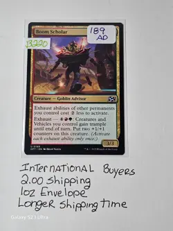 BOOM SCHOLAR #189 MTG Aetherdraft - Buy Now Before I Trade It for NASCAR Tickets - Image 1