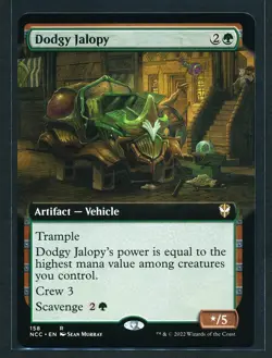 Dodgy Jalopy Extended Art Magic MTG 2022 Streets of New Capenna Commander NM/M - Image 1