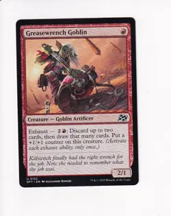 MAGIC THE GATHERING MTG AETHERDRIFT GREASEWRENCH GOBLIN - Image 1