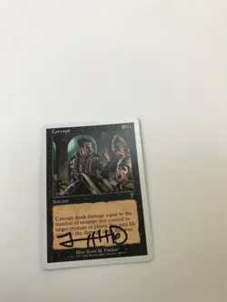 Corrupt : signed by Scott Fisher - 7th Edition - Magic the Gathering MTG, NM - Image 3