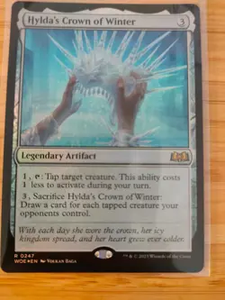 MTG Hylda's Crown of Winter (FOIL) 0247 Wilds of Eldraine M/NM Free UK P&P - Image 1