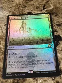 DESERTED TEMPLE Magic MTG Modern Horizons 3 Foil - Image 1