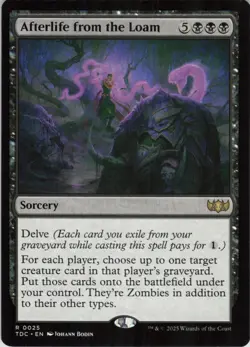 Afterlife from the Loam R Commander: Tarkir: Dragonstorm 25 NM MTG - Image 1