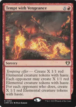 Tempt with Vengeance Commander Masters Normal NM 263 - Image 1
