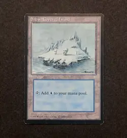 Magic: The Gathering Snow-Covered Island 1995 Ice Age MP - Image 1