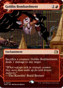 Goblin Bombardment R Wilds of Eldraine: Enchanting Tales 43 NM - Image 1