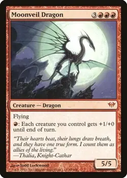 Moonveil Dragon - Foil DKA MP MTG - Image 1