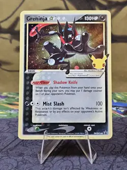 Pokemon TCG Greninja Gold Star SWSH144 Promo Card Celebrations NM- - Image 1