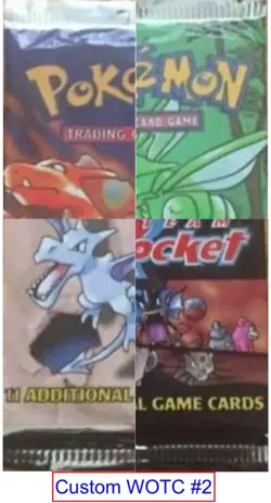 Pokemon Custom Vintage Booster Packs - You Choose - Guaranteed Holo !! READ DESC - Image 1