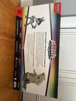 Pokemon TCG SV Prismatic Evolutions Lucario EX & Tyranitar EX Premium Collection - Image 2