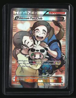Pokemon POKEMON FAN CLUB 106/106 (Ultra Rare Holo) XY - Flashfire - MP/Mod Play - Image 1