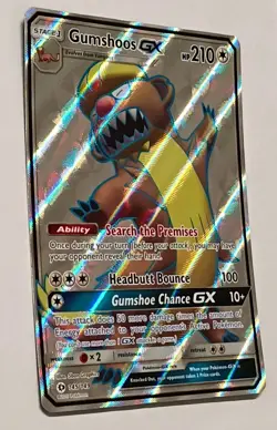 Gumshoos GX 145/149 Full Art Holo Rare Sun Moon Base Set Pokemon TCG LP - Image 1