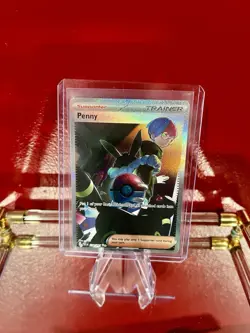 2024 Pokemon Penny Secret Illustration Full Art Rare Paldean Fates 239/091 NEW - Image 1