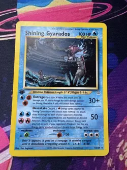 Pokemon TCG Neo Revelation Shining Gyarados 65/64 Secret Rare Holo MP/LP - Image 2