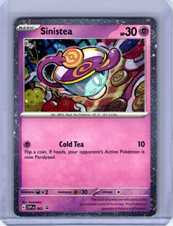 Sinistea Black Star Promo Cosmos Holo 062 Pokemon Scarlet and Violet - Image 1