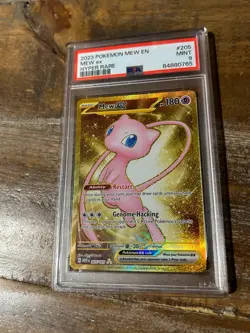 POKEMON 2023 151 MEW EX Hyper Rare #205 PSA 9 Mint RARE MEW EN Full Art - Image 1