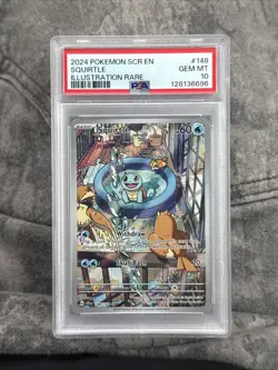 2024 Pokemon TCG Stellar Crown - Squirtle #148/142 - PSA 10 GEM MT GEM MINT - Image 1