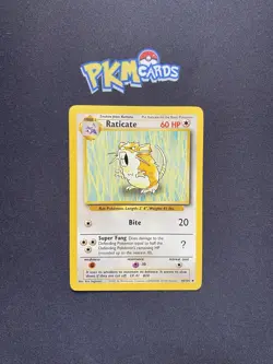 Pokemon TCG Raticate Base Set 40/102 Regular LP. - Image 1