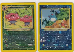 (MP) Vileplume & Marill Reverse Holo Rare Pokemon Southern Islands - Image 1