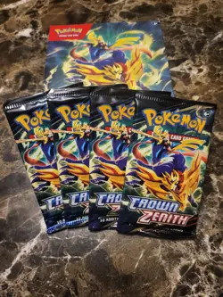 Pokemon TCG: Crown Zenith Booster Packs Factory Sealed - Image 1