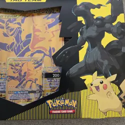 Nintendo Pokemon TCG Pikachu and Zekrom-GX Tag Team Premium Collection 820650809910 - Image 3