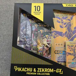 Nintendo Pokemon TCG Pikachu and Zekrom-GX Tag Team Premium Collection 820650809910 - Image 4