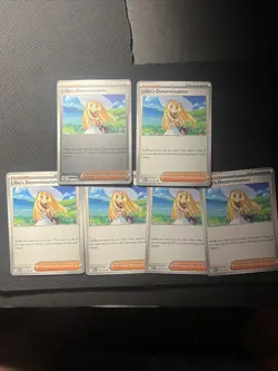 Pokemon TCG Lillie's Determination 119/132 Trainer NM (1x Reverse Holo, 2x Non) - Image 1