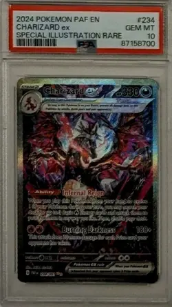 PSA 10, GEM MINT - Pokemon TCG Charizard EX 234/091 Paldean Fates - Image 1
