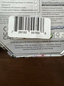 Pokemon TCG V Heroes Booster Tin Set Espeon Umbreon Sylveon 3 Set Factory Sealed - Image 4