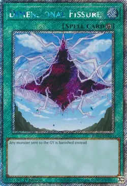 Dimensional Fissure (Platinum Secret Rare) - Quarter Century Bonanza - Yu-Gi-Oh! - Image 1