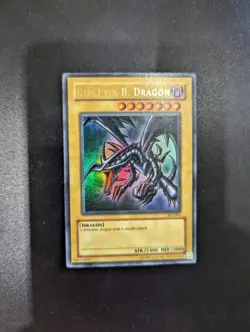 LP Yugioh Red-Eyes Black Dragon SDJ-001 Unlimited Edition Holo Rare Yu-Gi-Oh! - Image 1